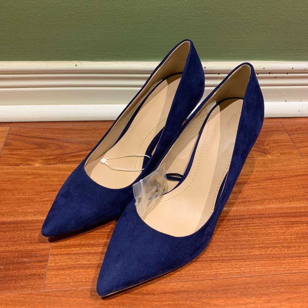 NWT Zara gorgeous blue high heels